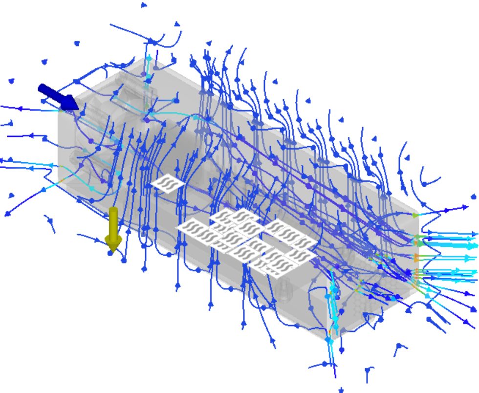 Electronic cooling airflow simulation